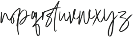 Masha Signature Regular otf (400) Font LOWERCASE