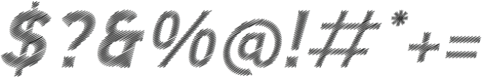 Mashetic Scribble Italic otf (400) Font OTHER CHARS