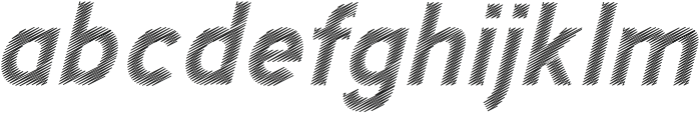 Mashetic Scribble Italic otf (400) Font LOWERCASE
