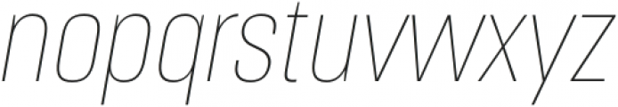 Masif Cn Thin It otf (100) Font LOWERCASE