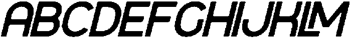 Masign Italic otf (400) Font UPPERCASE