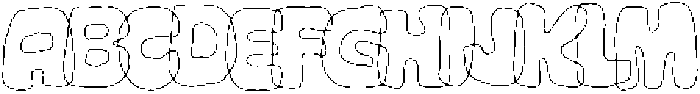 Maskey Outline Overlap otf (400) Font UPPERCASE