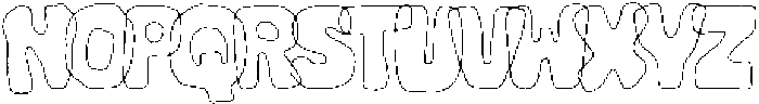 Maskey Outline Overlap otf (400) Font LOWERCASE