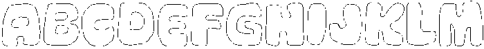 Maskey Outline otf (400) Font UPPERCASE