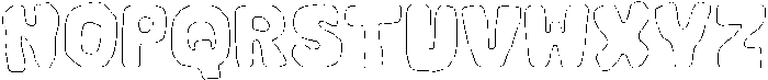 Maskey Outline otf (400) Font LOWERCASE