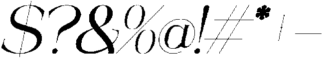 Masonby Italic otf (400) Font OTHER CHARS