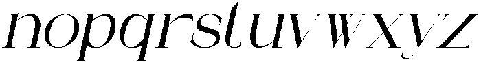 Masonby Italic otf (400) Font LOWERCASE