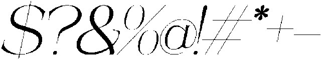 Masonby Light Italic otf (300) Font OTHER CHARS
