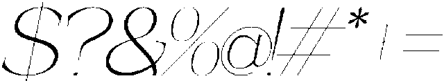 Masonby Thin Italic otf (100) Font OTHER CHARS