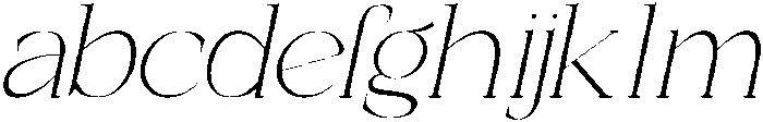 Masonby Thin Italic otf (100) Font LOWERCASE