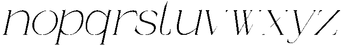 Masonby Thin Italic otf (100) Font LOWERCASE