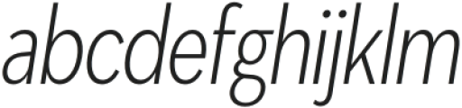 Masserini Light Condensed Obl otf (300) Font LOWERCASE