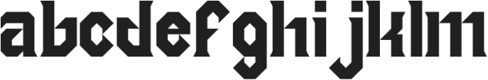 Massive Aggressive Bold otf (700) Font LOWERCASE