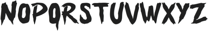 Master Horror Regular otf (400) Font LOWERCASE