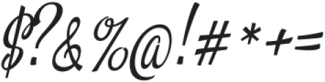 Masteria Script Italic otf (400) Font OTHER CHARS