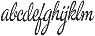 Masteria Script Italic otf (400) Font LOWERCASE