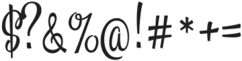 Masteria Script Regular otf (400) Font OTHER CHARS
