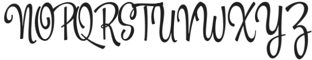 Masteria Script Regular otf (400) Font UPPERCASE