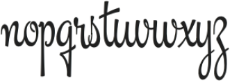Masteria Script Regular otf (400) Font LOWERCASE