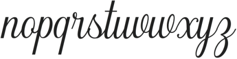 MasterlineScript otf (400) Font LOWERCASE