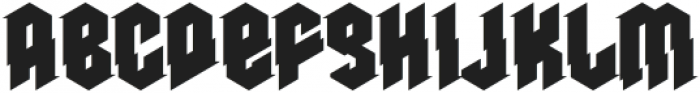 Mastodon Serif Sharp otf (400) Font UPPERCASE