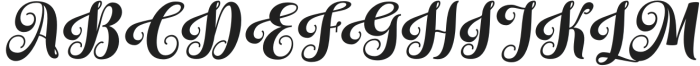 Mastora-Italic otf (400) Font UPPERCASE