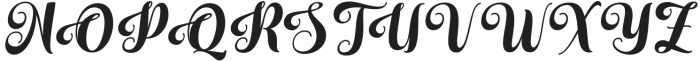 Mastora-Italic otf (400) Font UPPERCASE