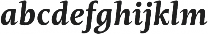 Mastro Caption Bold Italic otf (700) Font LOWERCASE