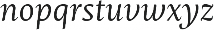 Mastro Caption Book Italic otf (400) Font LOWERCASE