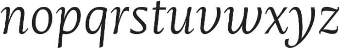 Mastro Caption Light Italic otf (300) Font LOWERCASE