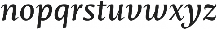 Mastro Caption Medium Italic otf (500) Font LOWERCASE