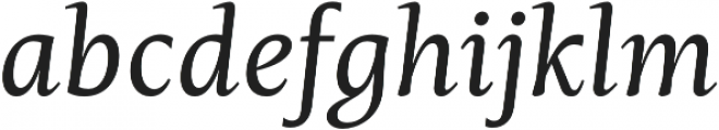 Mastro Caption Regular Italic otf (400) Font LOWERCASE