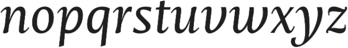 Mastro Caption Regular Italic otf (400) Font LOWERCASE