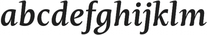 Mastro Caption Semi Bold Italic otf (600) Font LOWERCASE