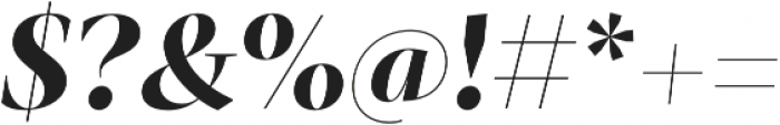 Mastro Display Bold Italic otf (700) Font OTHER CHARS