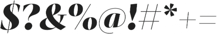 Mastro Display Extra Bold Italic otf (700) Font OTHER CHARS