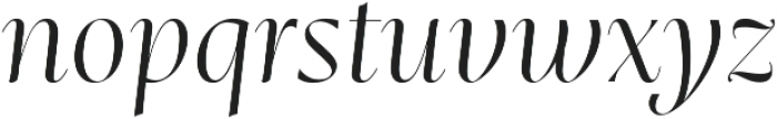 Mastro Display Light Italic otf (300) Font LOWERCASE