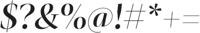Mastro Display Medium Italic otf (500) Font OTHER CHARS