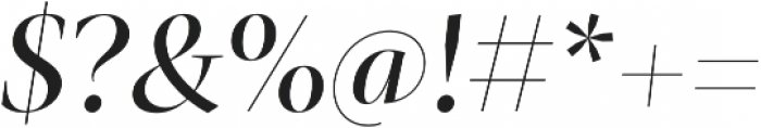 Mastro Display Regular Italic otf (400) Font OTHER CHARS