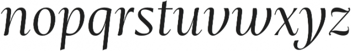 Mastro SubHead Book Italic otf (400) Font LOWERCASE