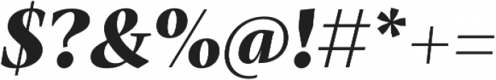 Mastro SubHead Extra Bold Italic otf (700) Font OTHER CHARS
