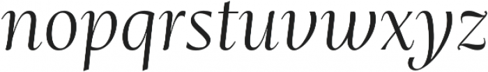 Mastro SubHead Light Italic otf (300) Font LOWERCASE