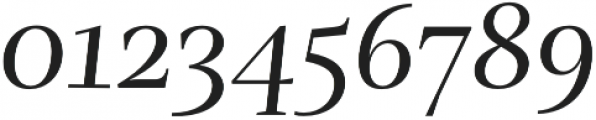 Mastro SubHead Regular Italic otf (400) Font OTHER CHARS