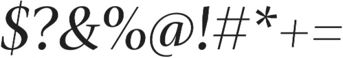 Mastro SubHead Regular Italic otf (400) Font OTHER CHARS
