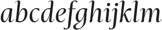 Mastro SubHead Regular Italic otf (400) Font LOWERCASE
