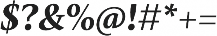 Mastro Text Bold Italic otf (700) Font OTHER CHARS
