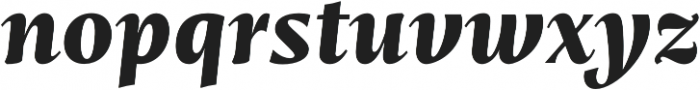 Mastro Text Extra Bold Italic otf (700) Font LOWERCASE