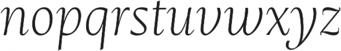 Mastro Text Extra Light Italic otf (200) Font LOWERCASE