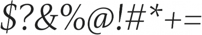 Mastro Text Light Italic otf (300) Font OTHER CHARS
