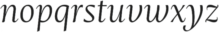 Mastro Text Light Italic otf (300) Font LOWERCASE